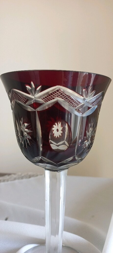 Vintage Bohemia kristal kadeh - 2