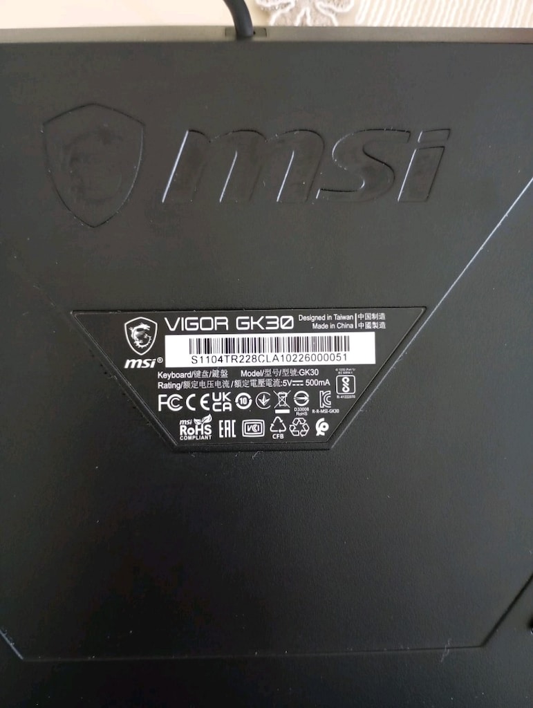 MSI VIGOR GK30 TR MEKANİK GAMİNG KLAVYE - 4