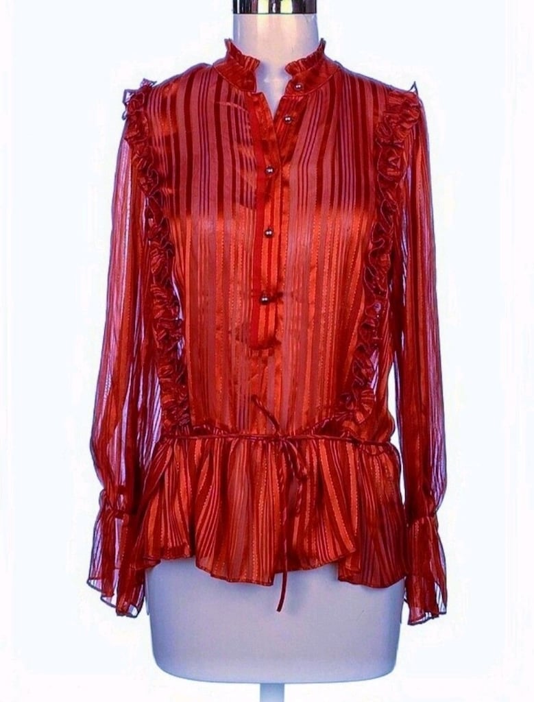 SATEN FIRFIRLI ÇİZGİLİ GÖMLEK zara hm MNG ipekyol