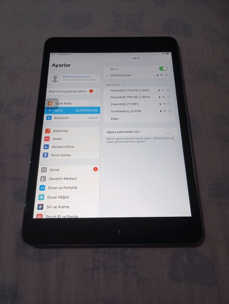 ipad mini3 16 gb. arka kamera değişecek ön aktif parmakizi aktif değ - 2