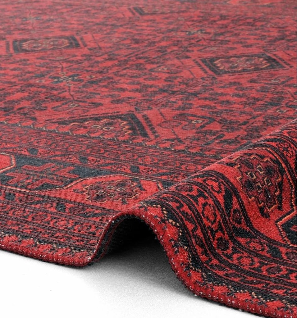 Kırmızı-lacivert vintage halı - 2
