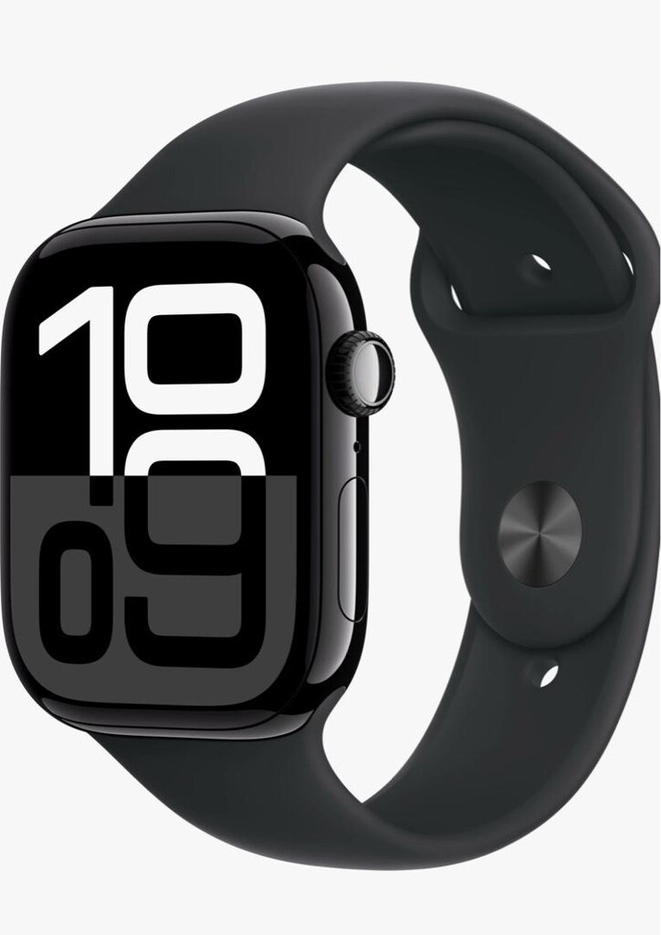 Apple Watch 10 Gps 46mm Simsiyah Alüminyum Kasa ve Siyah Spor Kordon - 4