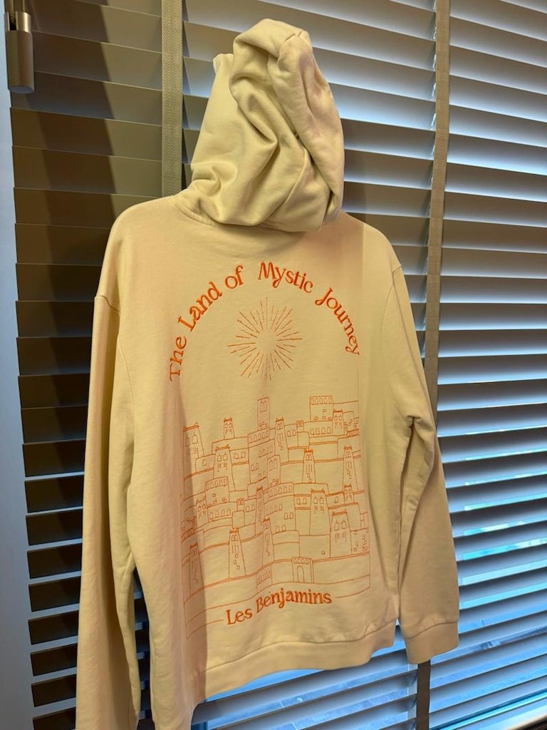 Les Benjamins Ekru Kapüşonlu Sweatshirt - 3