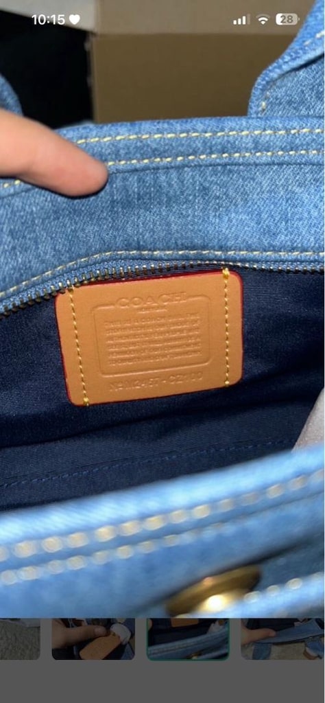 COACH Coach Cargo Tote 20 Denim. - 10