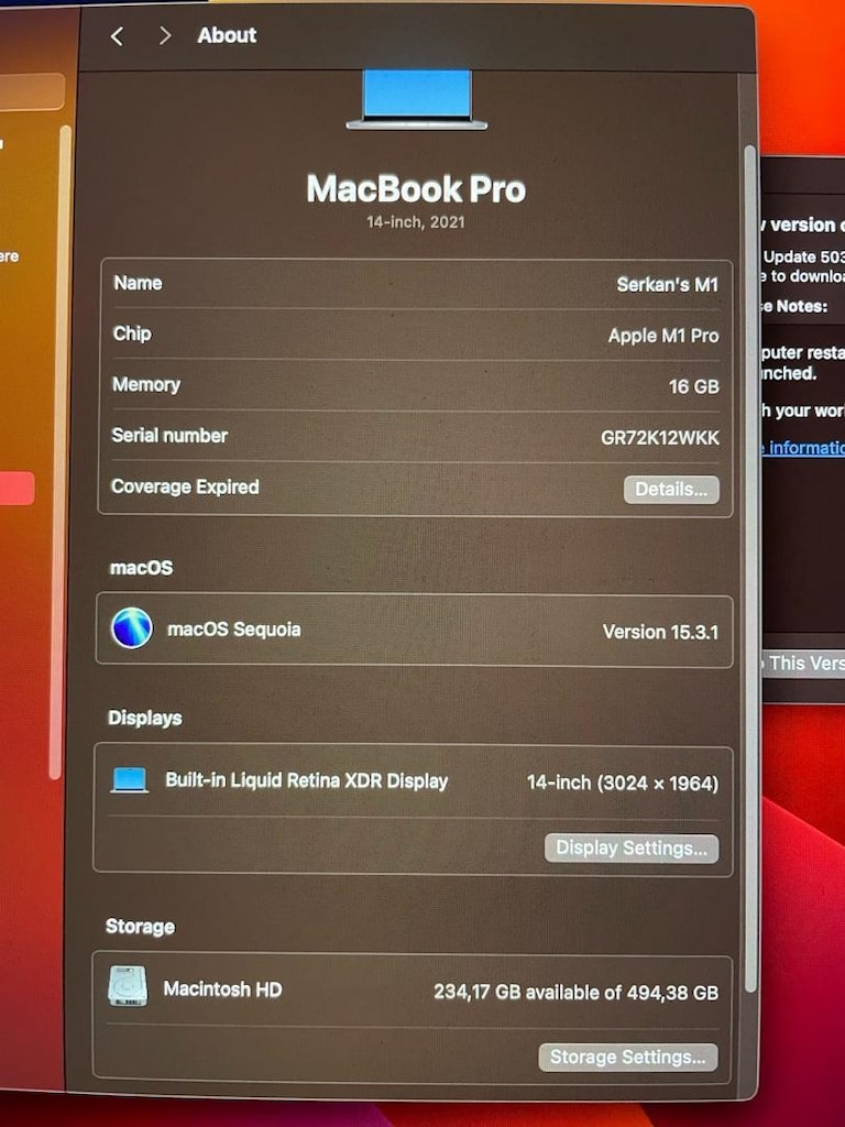 Apple MacBook Pro - M1 Pro - 2