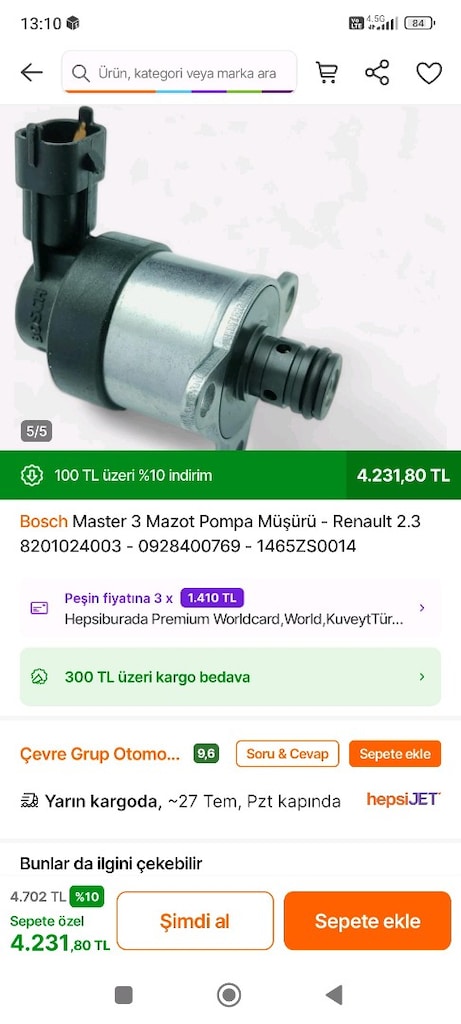 dizel araç mazot pompa müşürü - 6