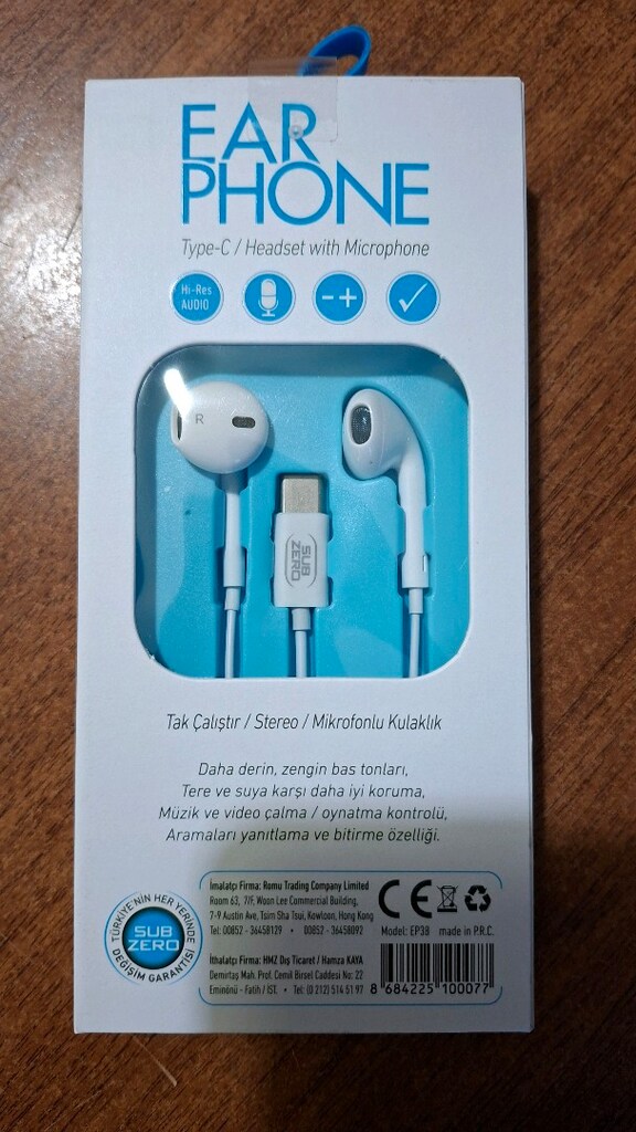 Subzero EP38 Type-C to Stereo Earphone Kablolu Kulaklık - 2