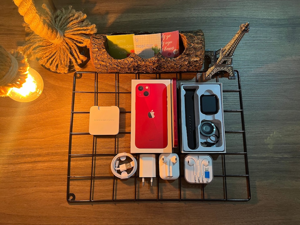 GARANTİLİ 256 GB İPHONE 13 RED - 7