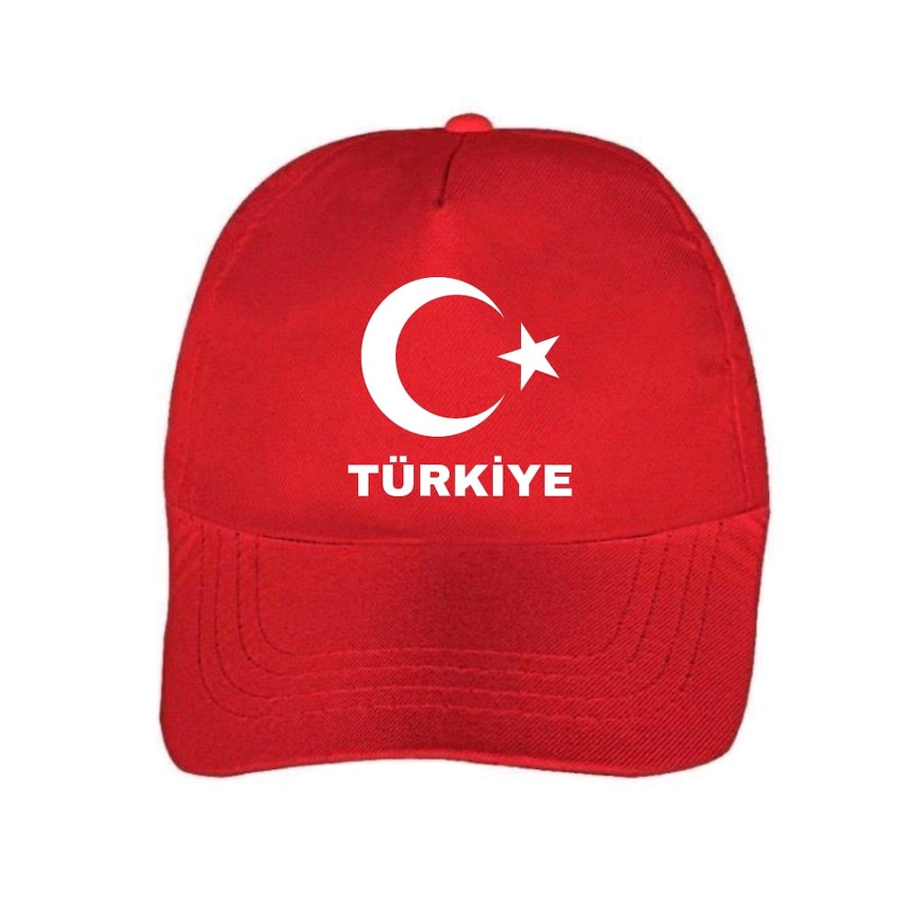 kırmızı Türkiye şapka ayyıldızlı