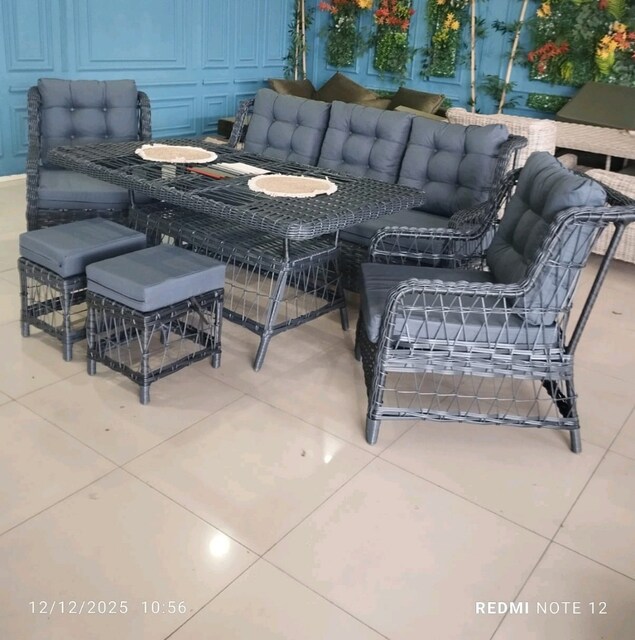 bahçe balkon mobilya rattan takımı