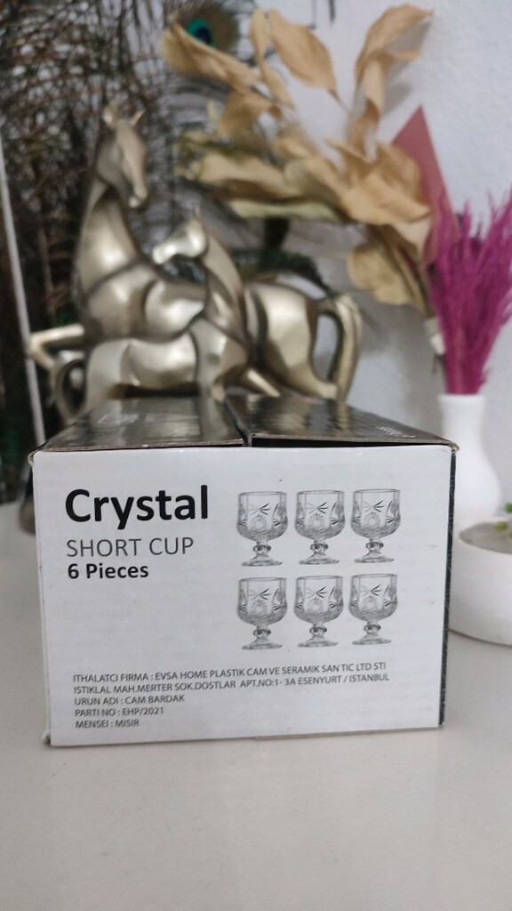 Ayaklı Kristal Kahve Yanı Su Bardağı - 4