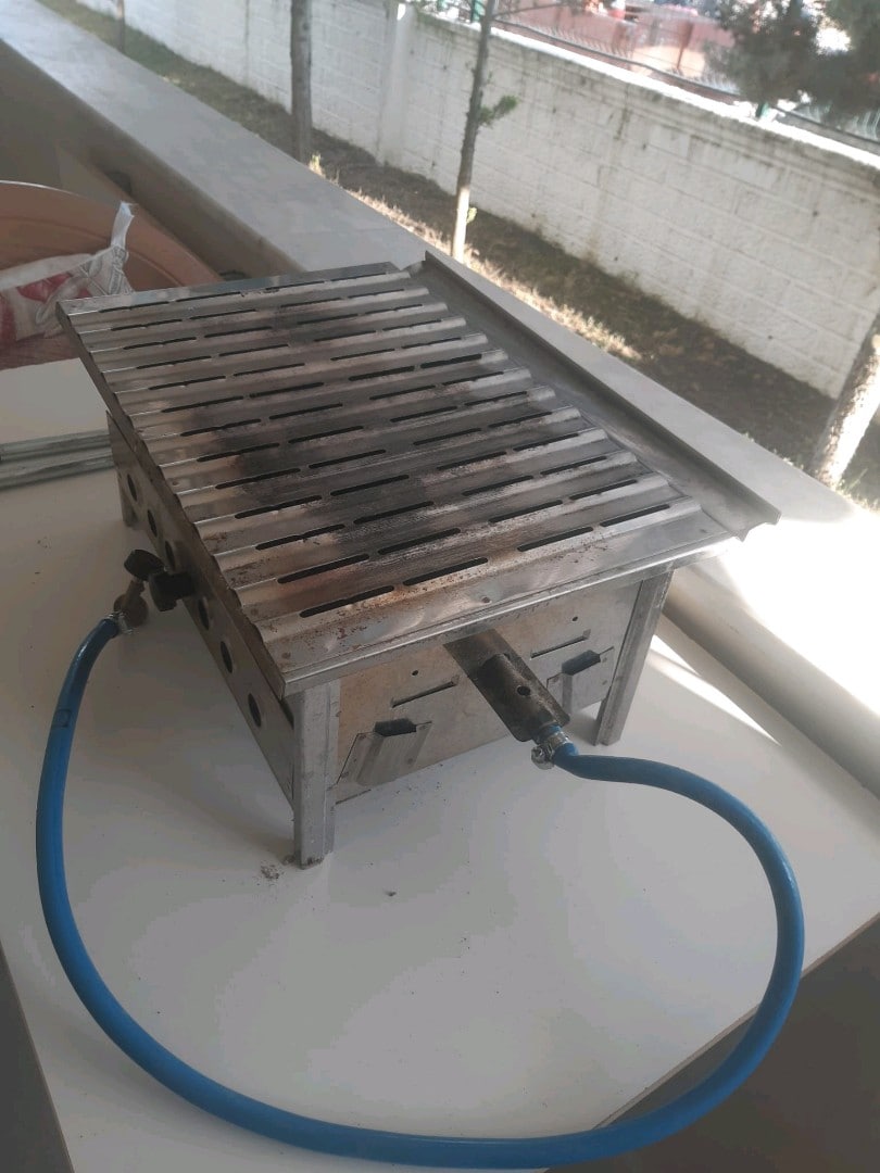 Büyük boy tüplü pratik lav taşlı dumansız mangal - 3