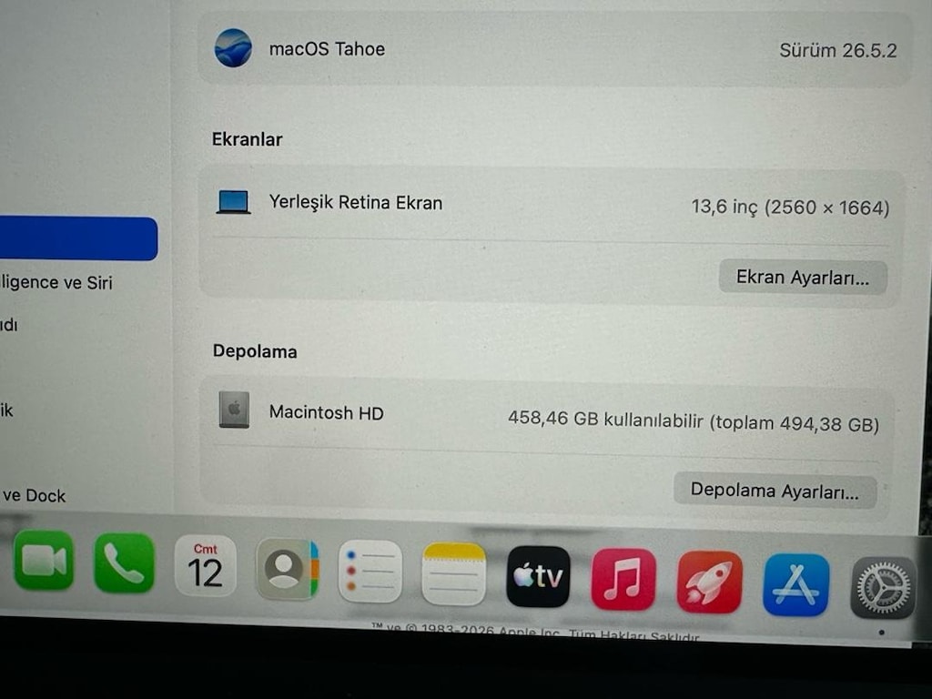 Macbook air M3 çipli 13” 512 gb ssd 8 gb ram gece yarısı pili çok iyi - 2