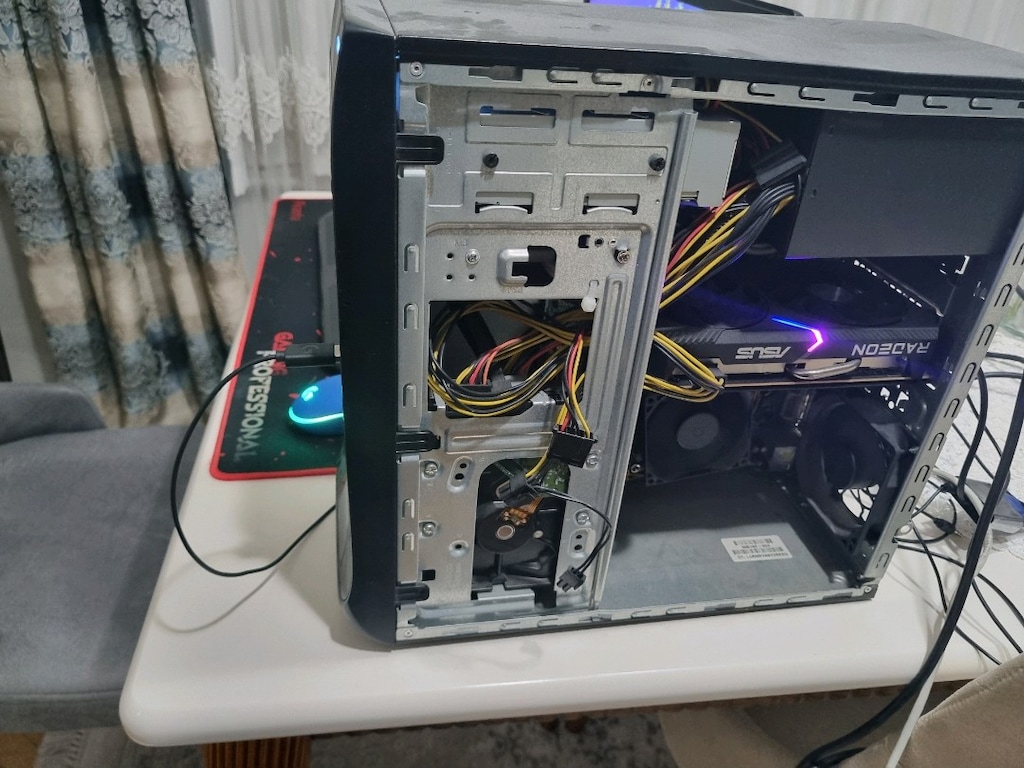 Temiz Komple bilgisayar - RX 6500 XT 4GB / i5 / 8GB RAM / HP Monitörl - 4