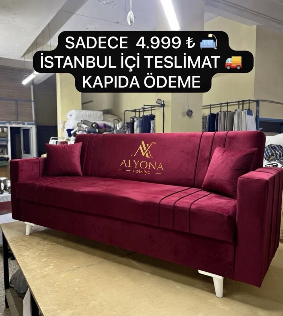 ALYONA MOBİLYADAN HALKA DİREK SATIŞ ÇEKYATh KABEPELER KAPIDA ÖDEMELİ İ - 17