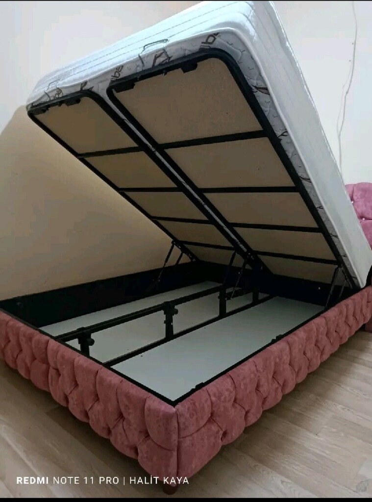 150/200 cm'lik baza Başlık yatak takım sandıklı baza - 2