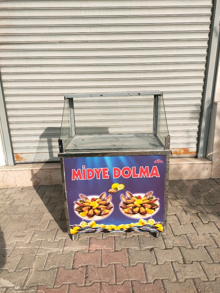 midye tezgahı midye dolma midyeci sulu ısıtmalı midye tezgahı