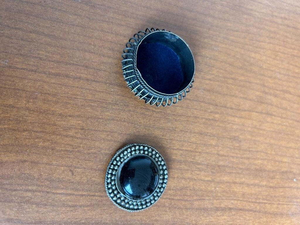 siyah taşlı vintage kutu - 2
