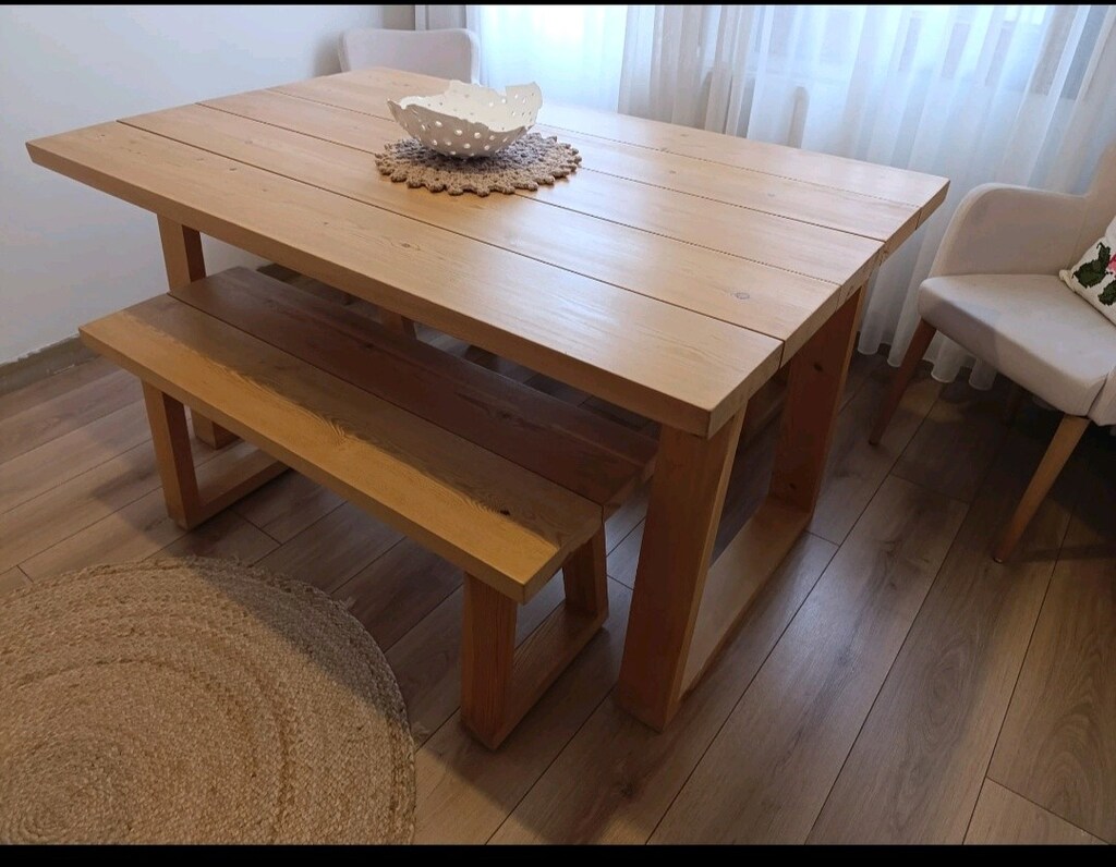 acill--TAKIM/gercek agaç yemek masasi - 3