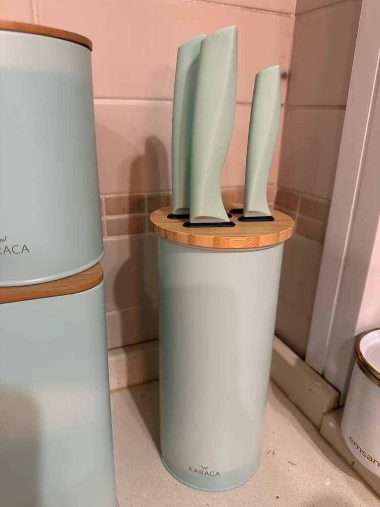 KARACA HOME EKMEK SEPETİ,BIÇAK SETİ VE 3 LÜ KAVANOZ SETİ - 4