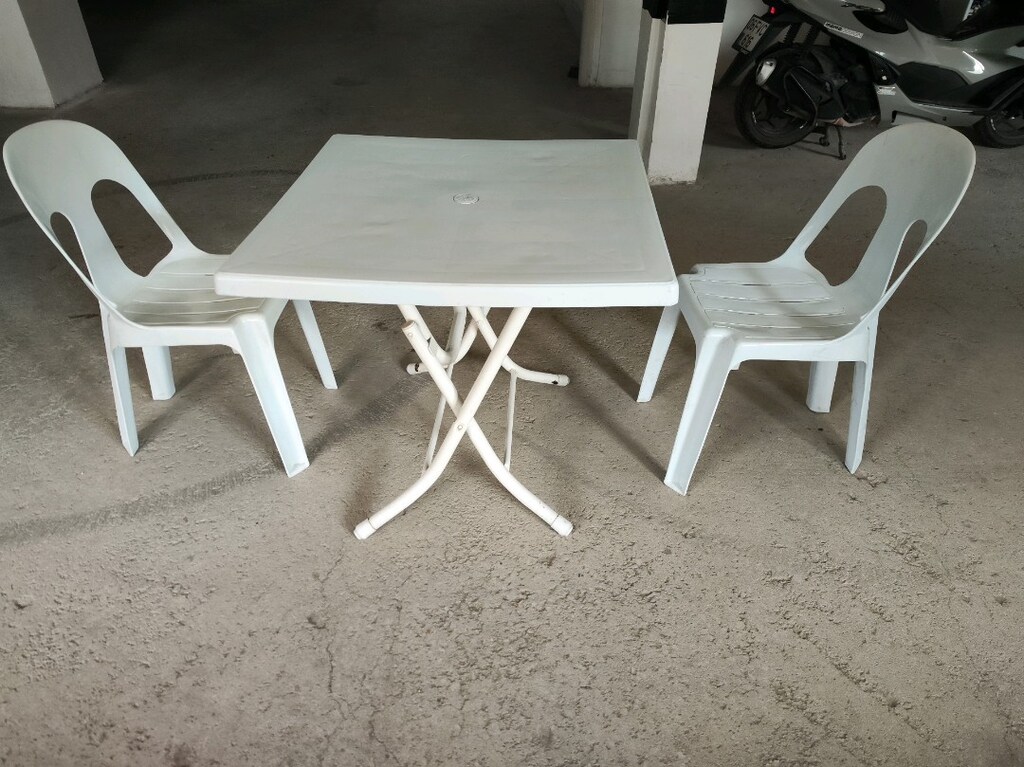 plastik sandalye ve katlanır masa - 5