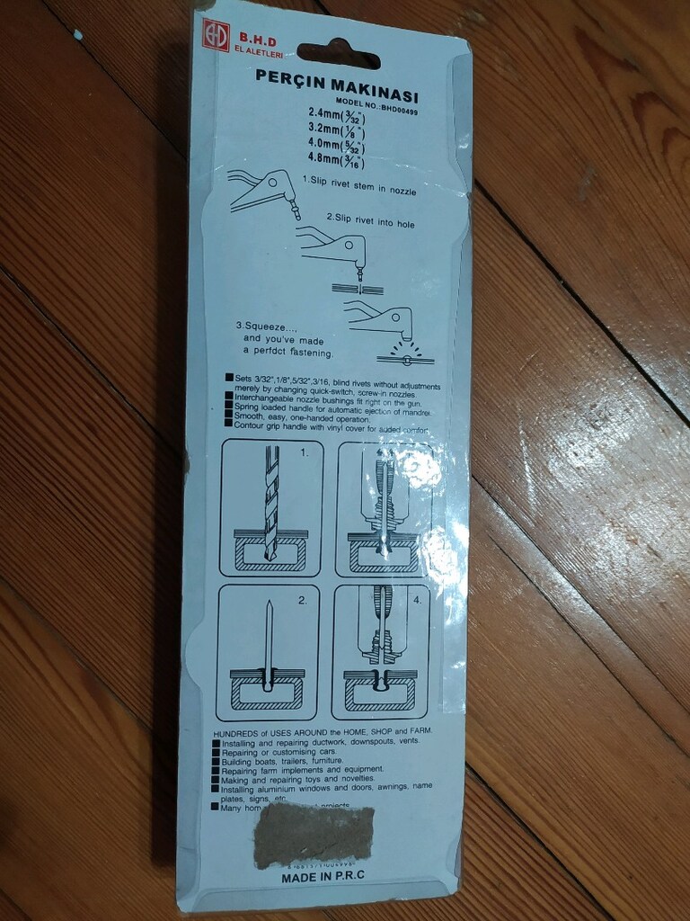 perçin makinası BHD (100 lu paket perçin bulunur - 2