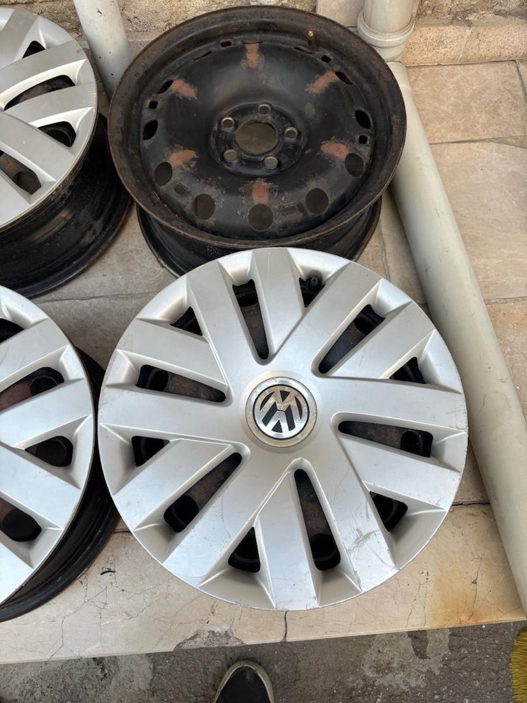 wv polo 15 jant 5*100 , jant ve kapakları - 7