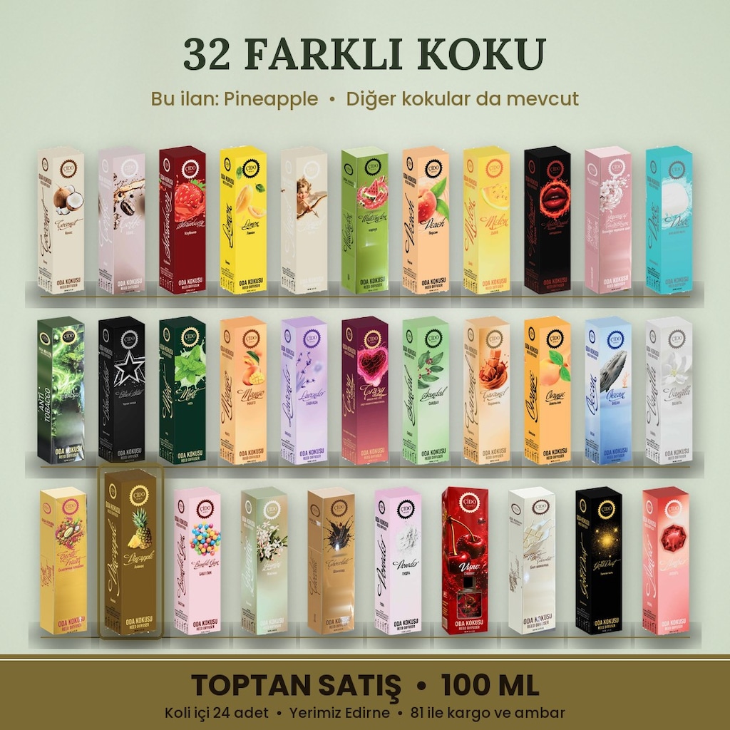 ÇİDO MİRİS ODA KOKUSU 100ML ANANAS TOPTAN FİYAT - 3