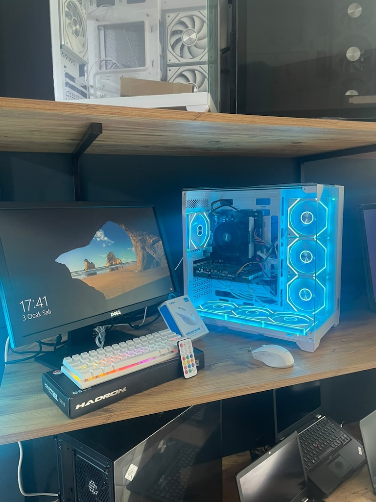 Temiz Beyaz Kasa Set! Ryzen 7 1700X - GTX 1660 Super - 8-16GB RAM - 2