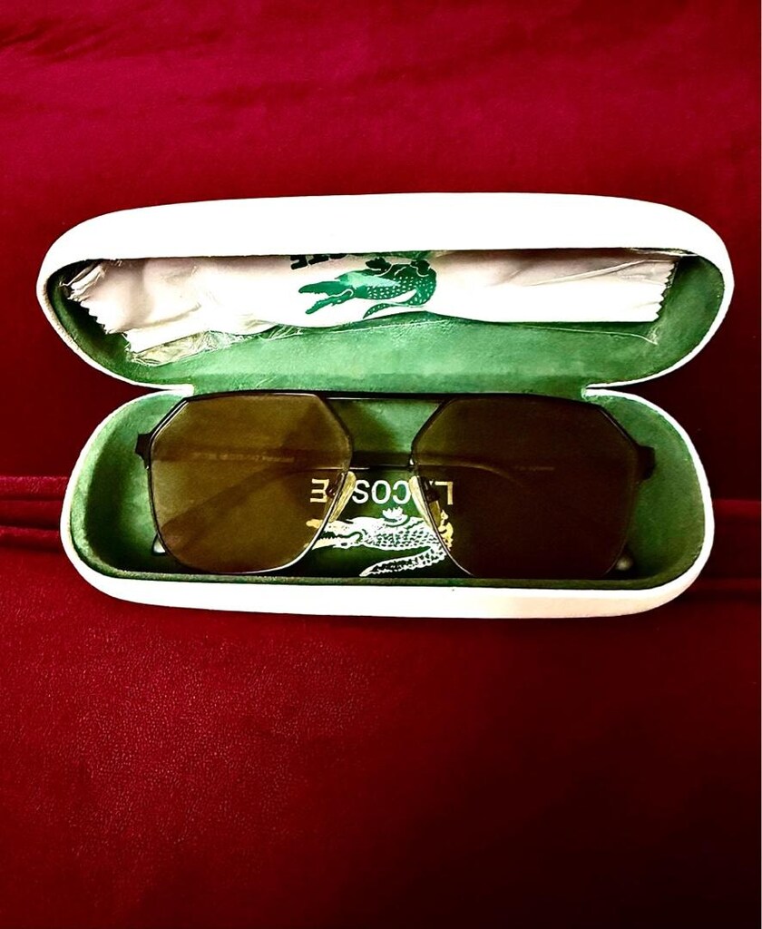 ‼İTHAL/SIFIR/ORİJİNAL/Unisex/Lacoste UV400+Polarize Lens,TİTANYUM çer. - 3