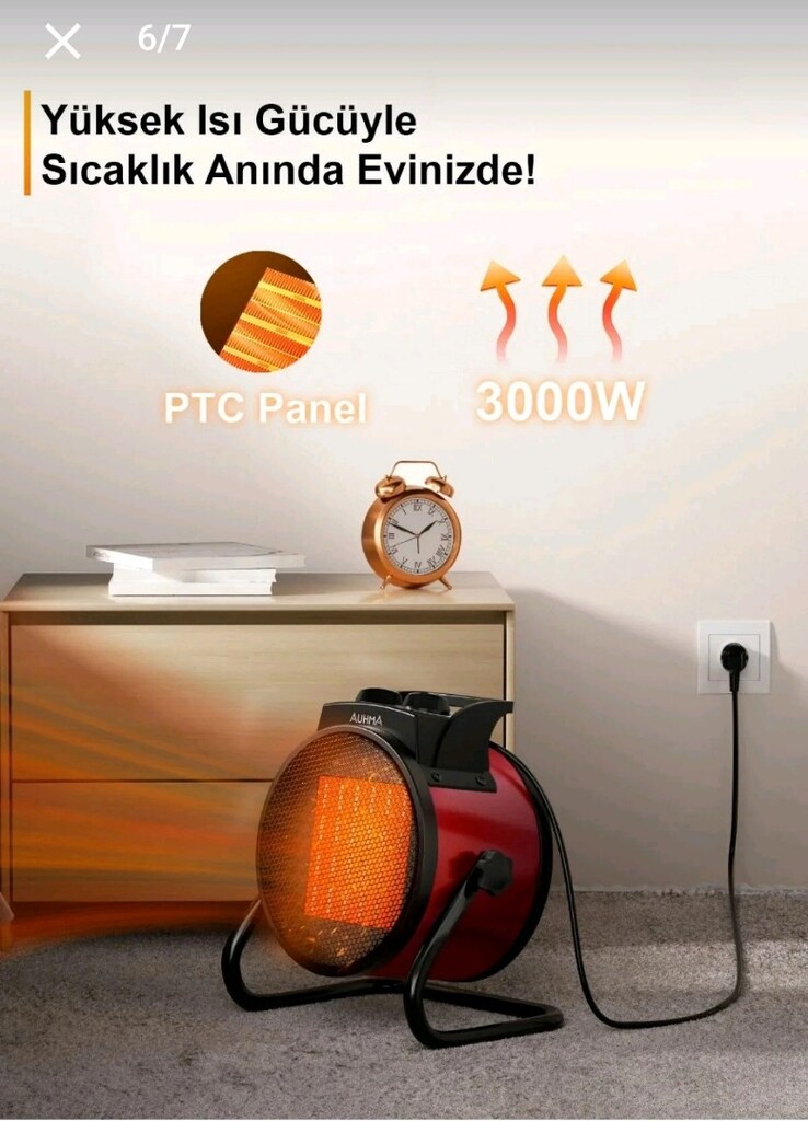 AUHMA fanli ısıtıcı - 7
