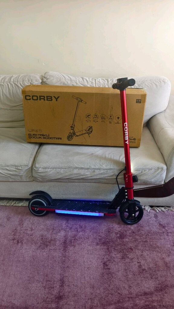 corby elektrikli çocuk scooter - 7