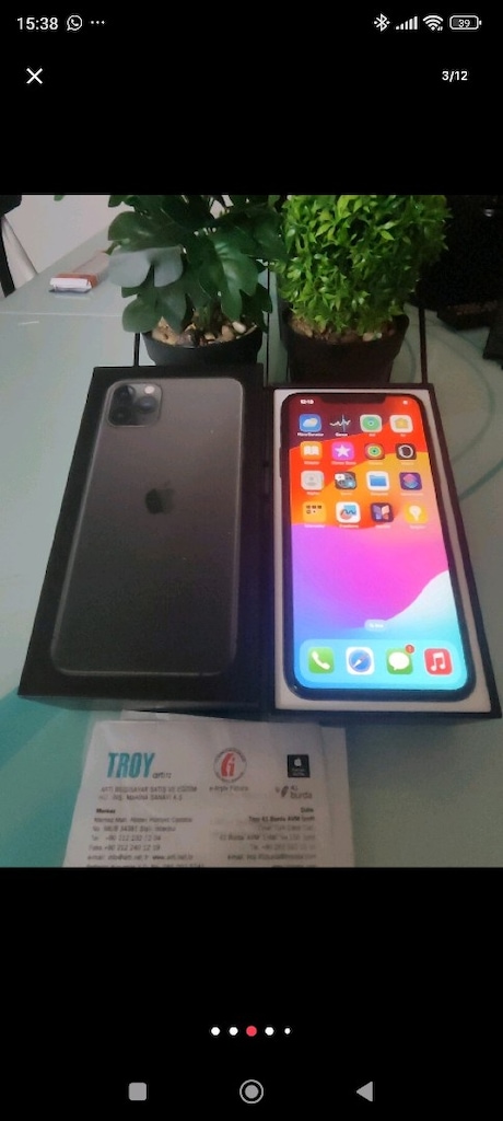 KARTA TAKSİT İPHONE 11 PRO MAX 64 GB PİL 70 ORJİNAL KUTU FATURA MEVCUT - 13