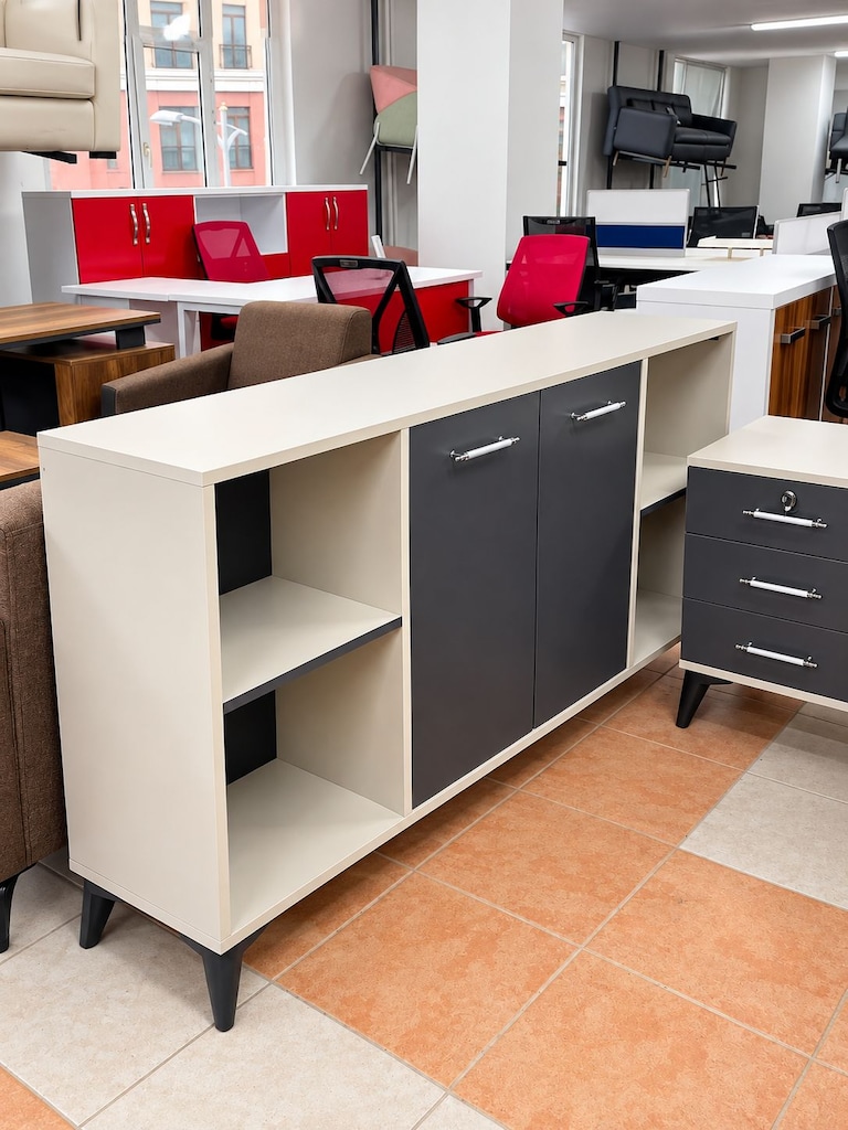 KLAS OFİS ÜSKÜDAR 160x75 cm MÜDÜR MASA TAKIMI SIFIR - 4