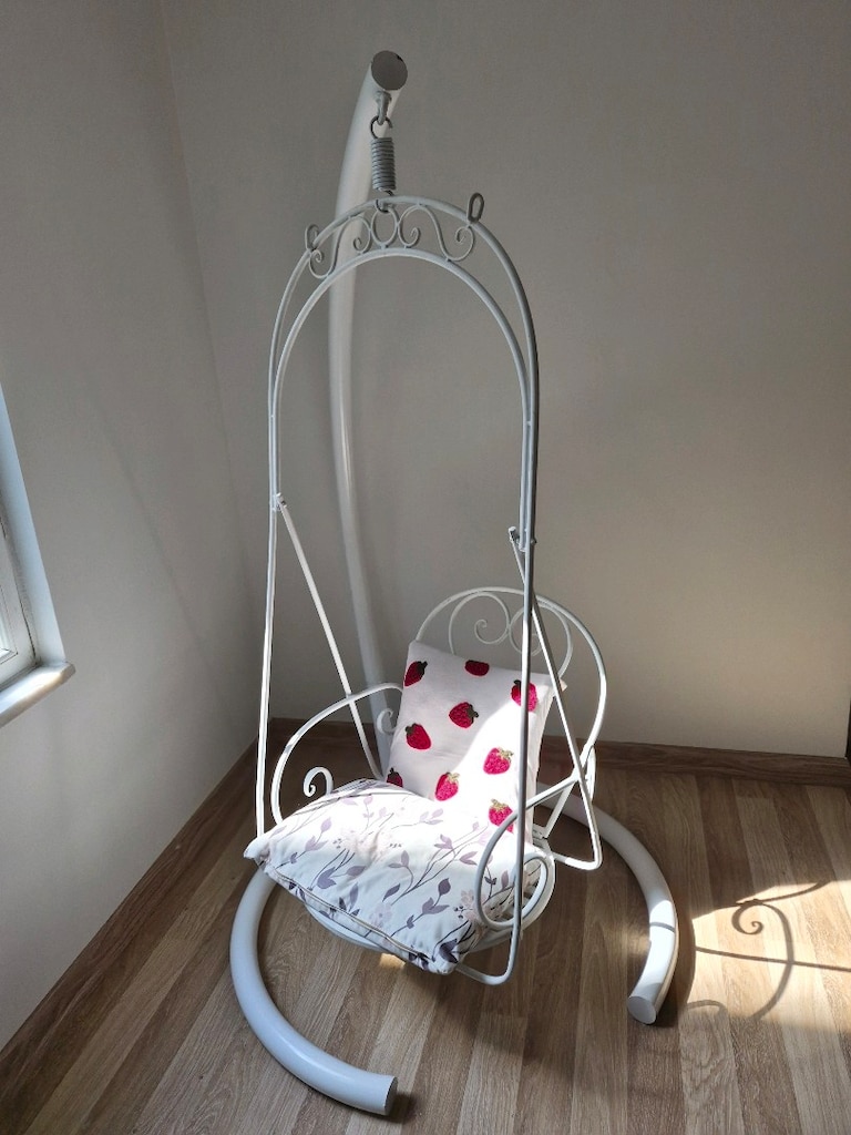 Balkon/Bahçe İçin Şık Ferforje Salıncak - 6