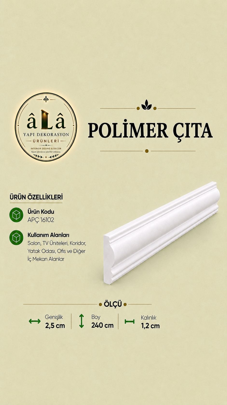 DUVAR ÇITASI (4 CM) - 3