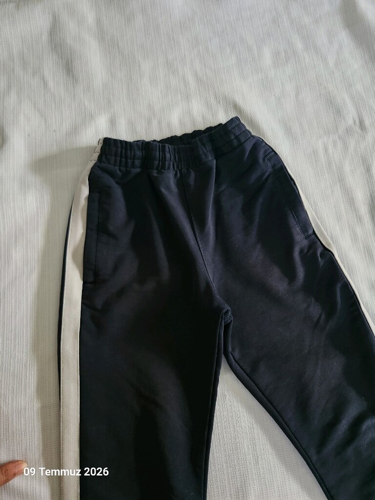 FERMUARLI CEPLİ LACİVERT OKUL EŞOFMAN - 4