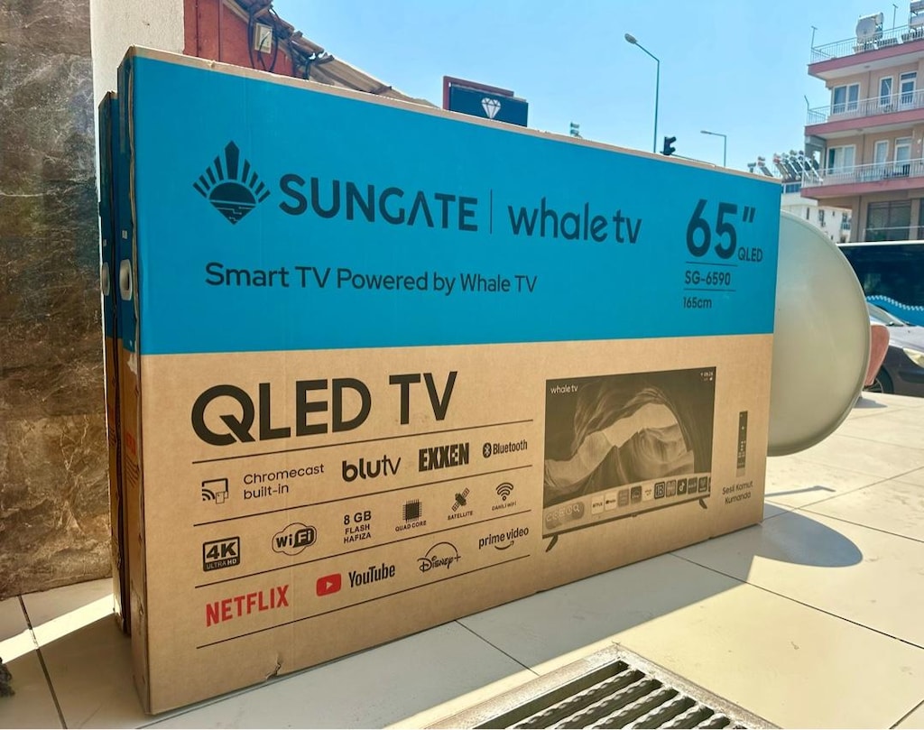 SUNGATE 165 EKRAN 4K WHALE ANDROİD QLED TV (SIFIR KAPALI KUTU) - 2