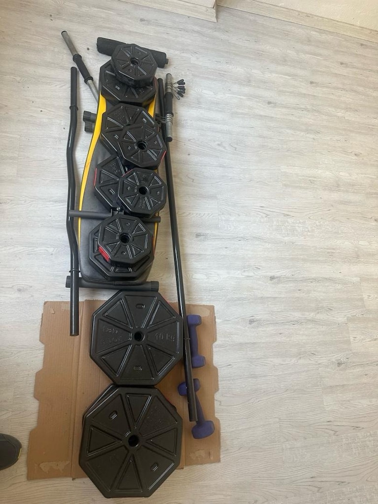 Komple Ağırlık Seti + Bench Sehpası + Z Bar + Düz Bar + Dambıl