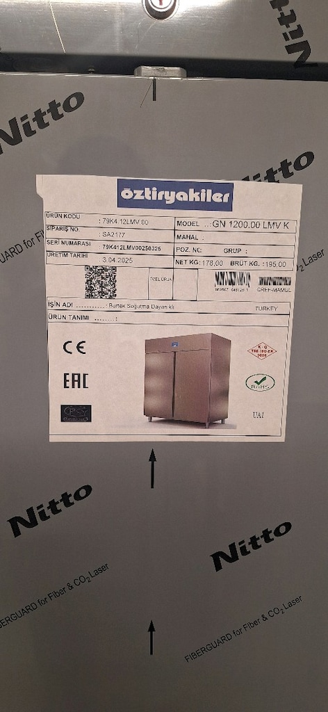 Öztiryakiler GN 1200 NMV K Çift Kapılı Dik Tip Buzdolabı - 2