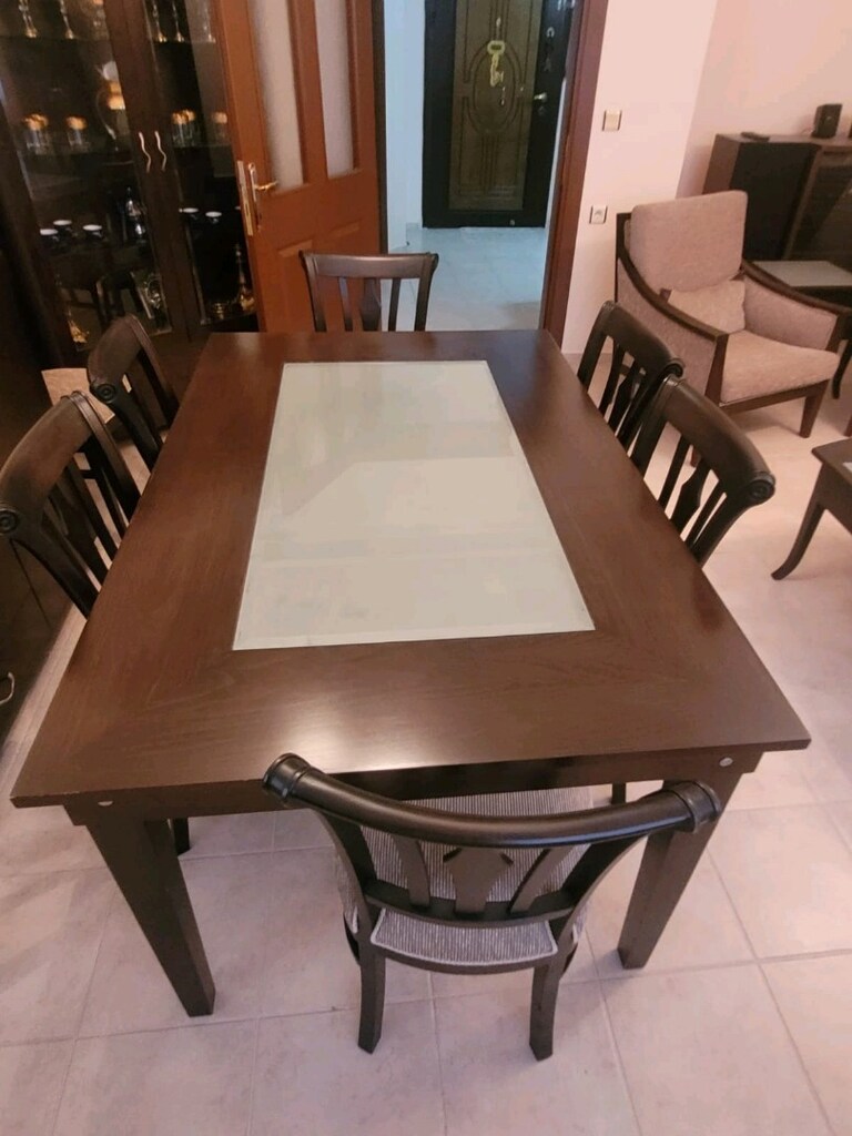 yemek masası ve 8 kişilik sandalye - 3