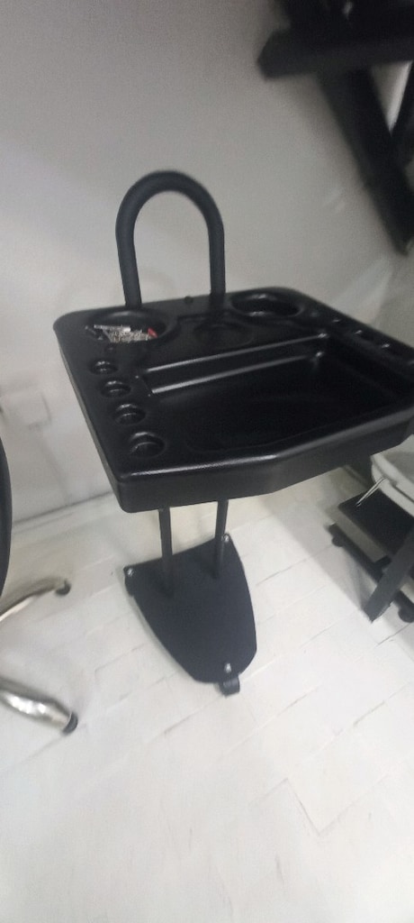 Siyah Kuaför / Güzellik Salonu Servis Arabası – Çok Bölmeli - 4