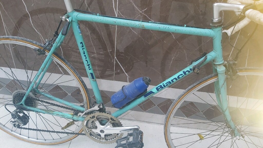 Bianchi 28 jant vitesli yarış bisikleti klasik - 9