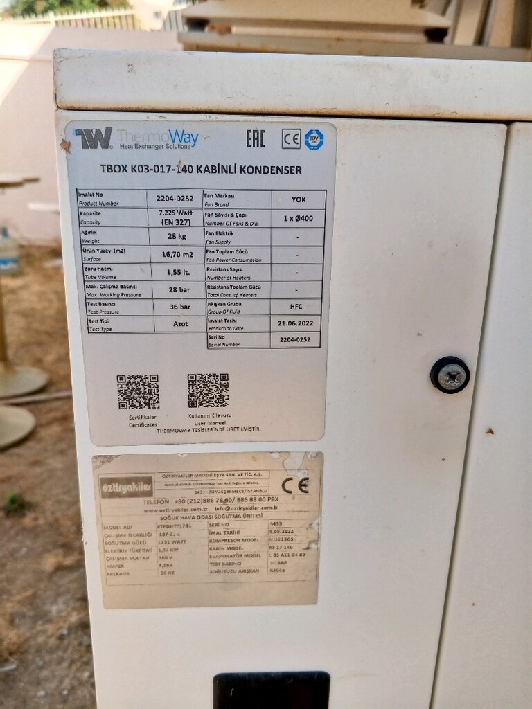 2 adet fazla kullanılmamış sıfır ayarında soğuk hava deposu - 8