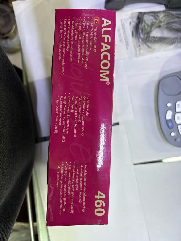 Alfacom 460 Masa Telefonu – Arayan Numarayı Gösteren | Jumbo Ekran | - 7