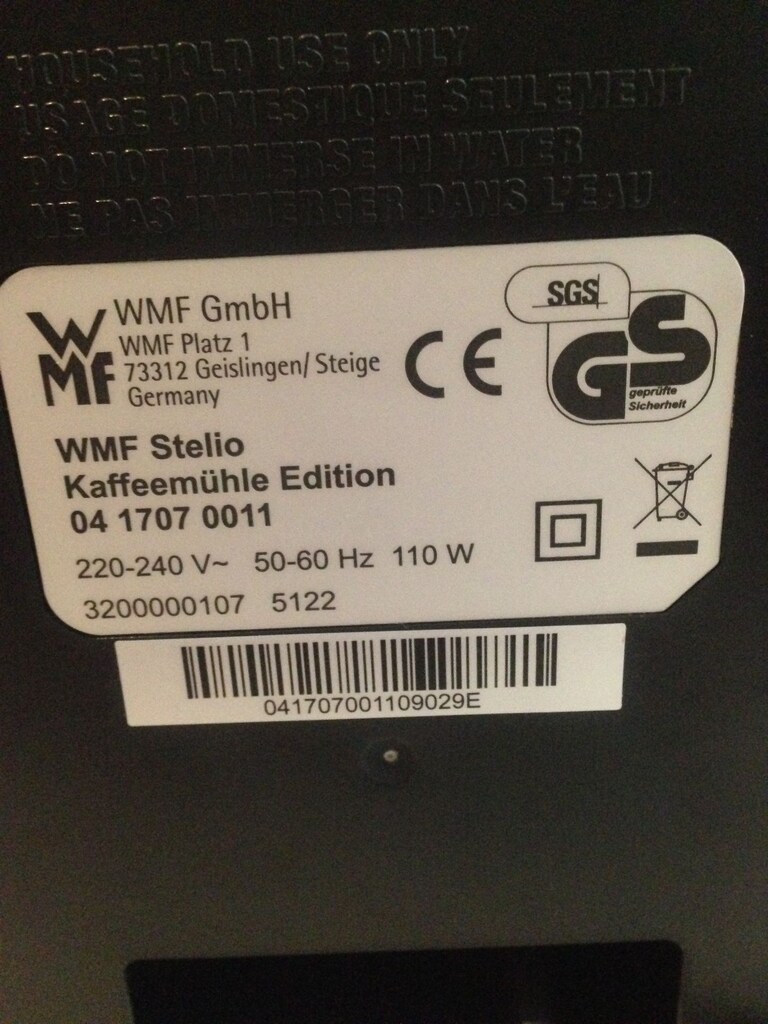 Kahve Öğütücüsü WMF Stelio Kaffeemühle Edition 04 1707 0011 — görsel 3/4