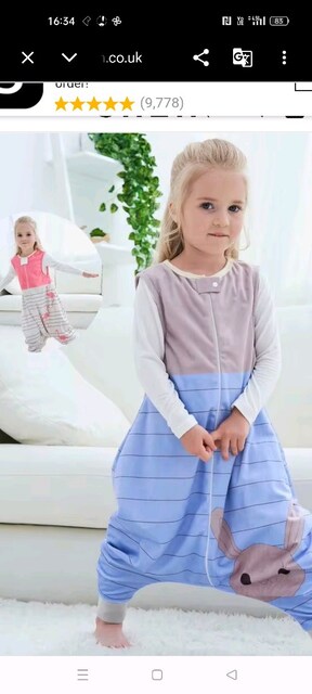 SHEIN çocuk uyku tulumu.2 adettir.ikiside aynı beden M dir şıklardayok