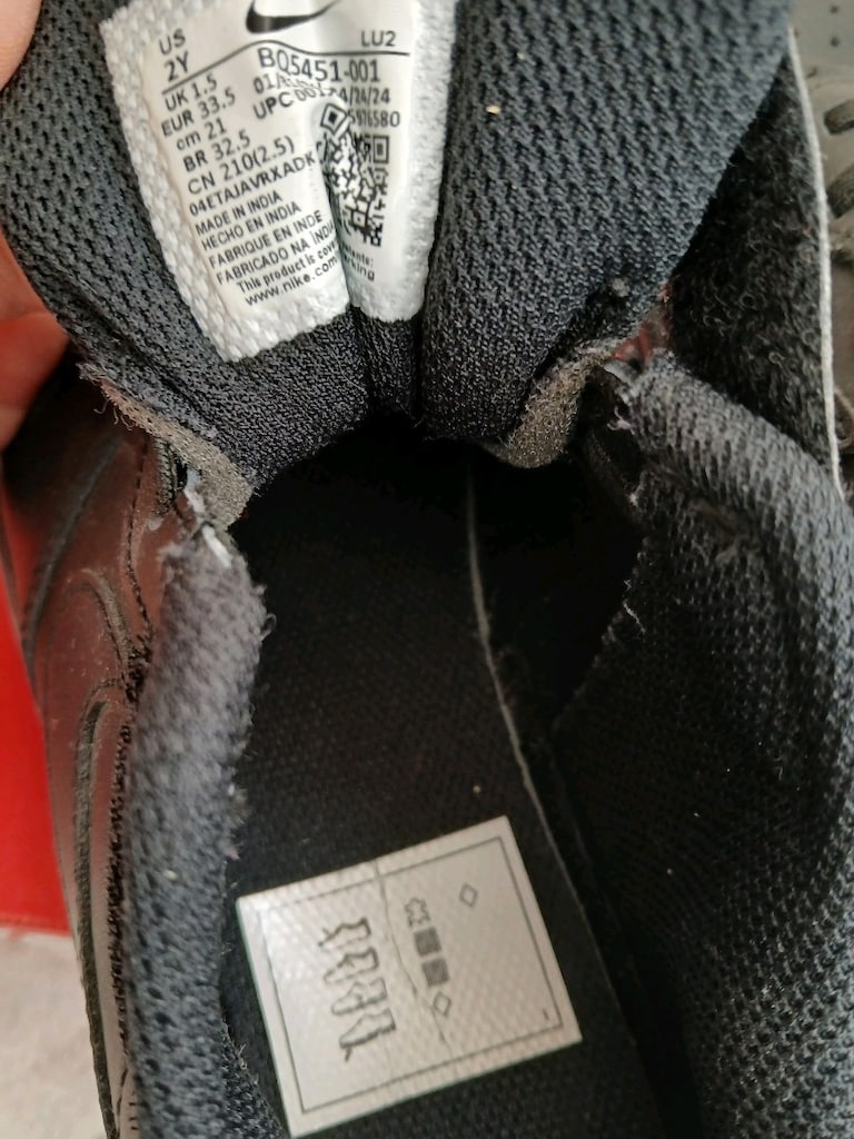 33 Num.Nike siyah spor ayakkabı - 6