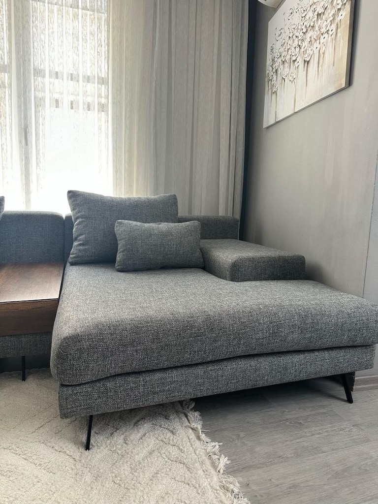 Wellart Home Roma Köşe Takımı- L Koltuk Gürgen İskelet & Keten Kumaş - 12
