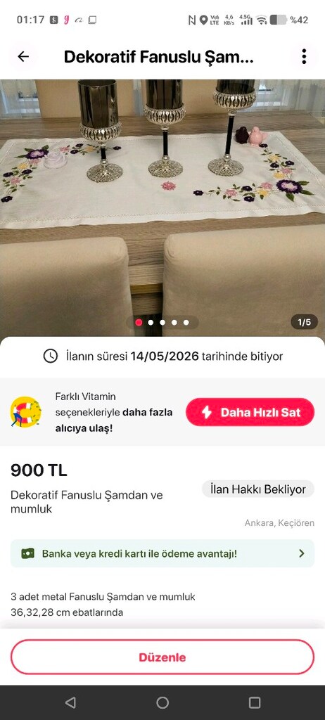 Dekoratif Kristal, Ferforje ve Toprak Küp Ürünler - 15